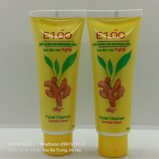 Sữa rửa mặt nghệ e100 tuýp 100g