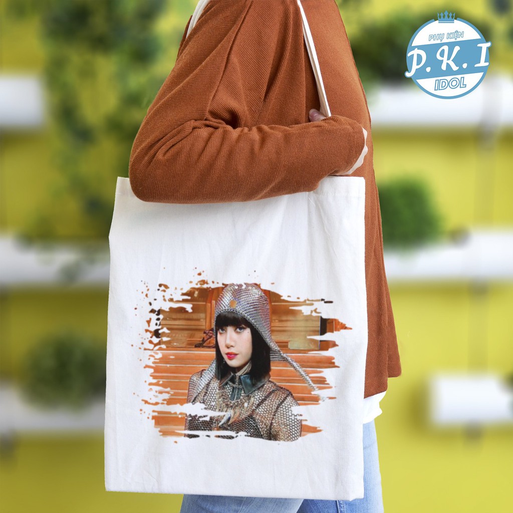 Túi Tote In Hình Idol Lisa Blackpink - Kingdom