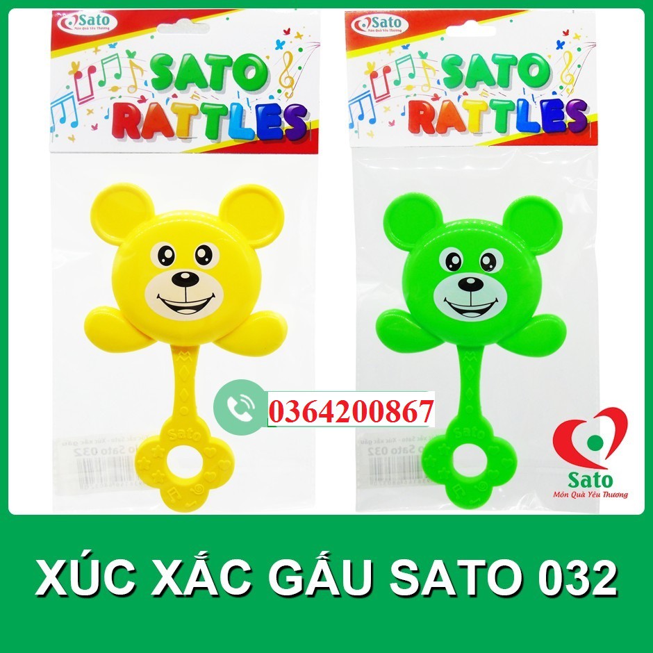 Đồ chơi XÚC XẮC SATO CẦM TAY / Lục lạc cho trẻ sơ sinh và trẻ nhỏ