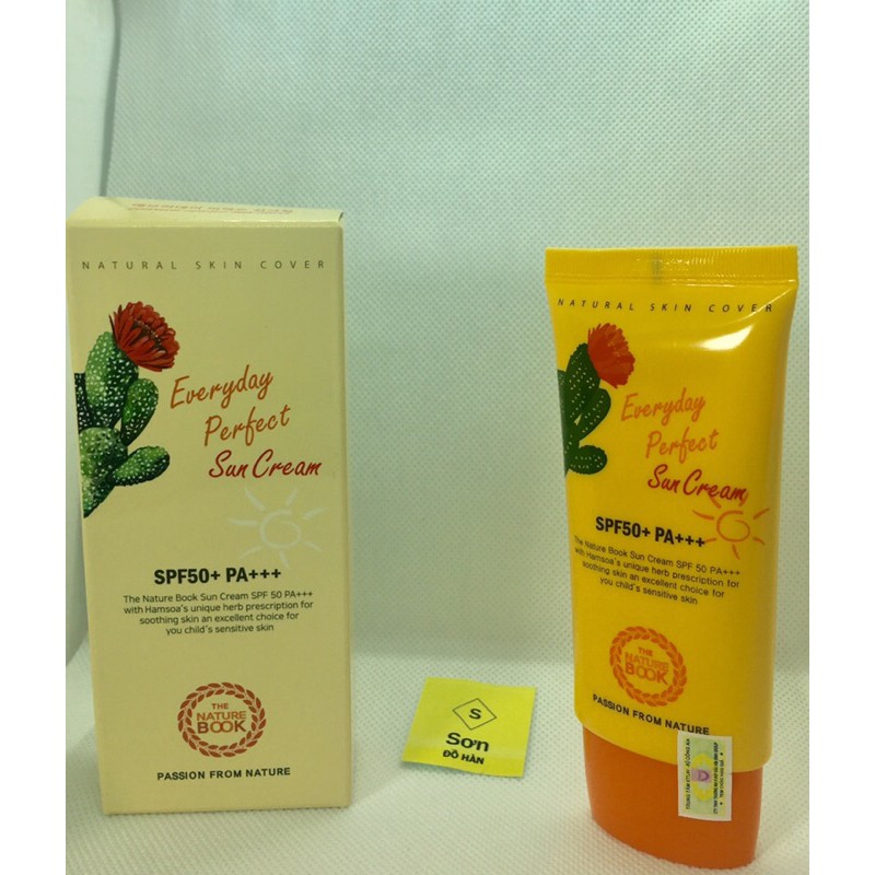 Kem chống nắng hoàn hảo hàng ngày SPF50+/PA The Nature Book | BigBuy360 - bigbuy360.vn