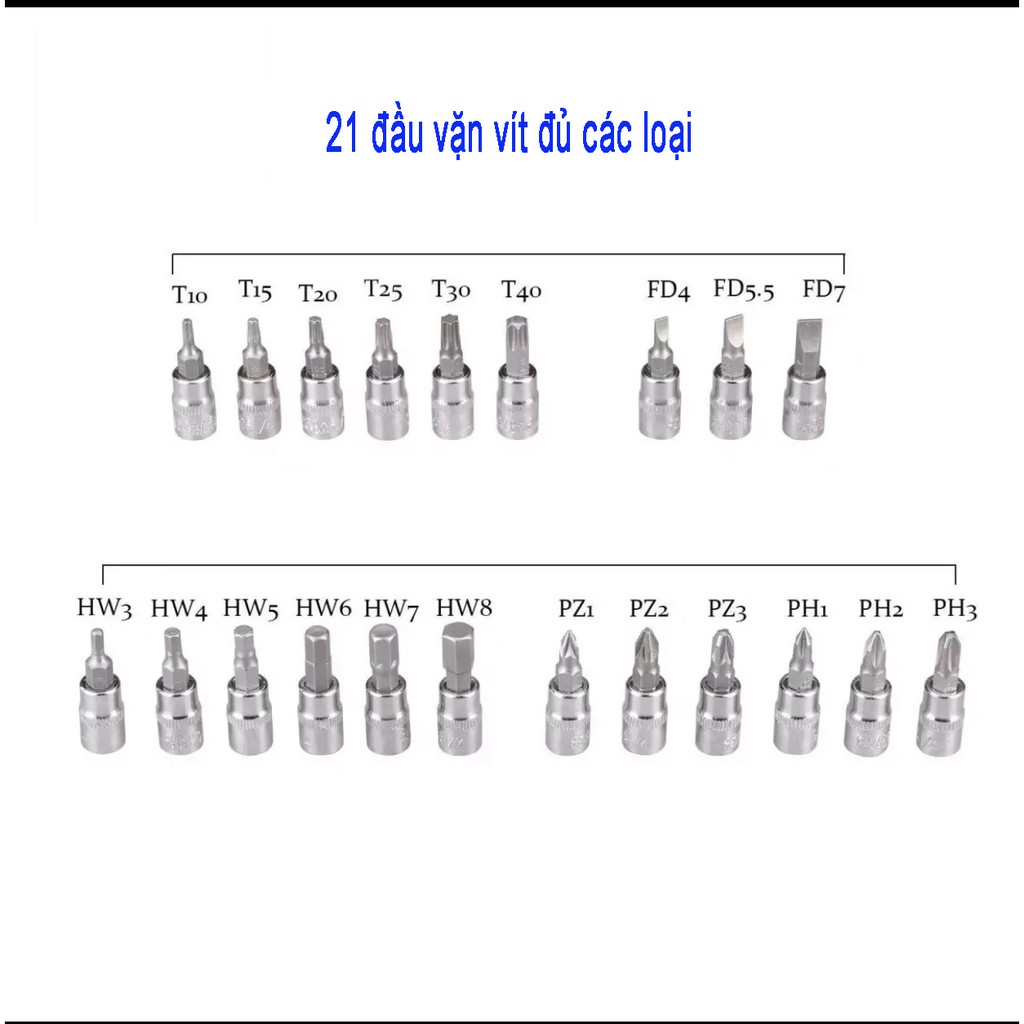 [LOẠI TỐT] Bộ dụng cụ mở bu lông ốc vít, 46 chi tiếc,bộ dụng cụ sửa chữa ô tô xe máy, bộ dụng cụ đa năng 46 chi tiết