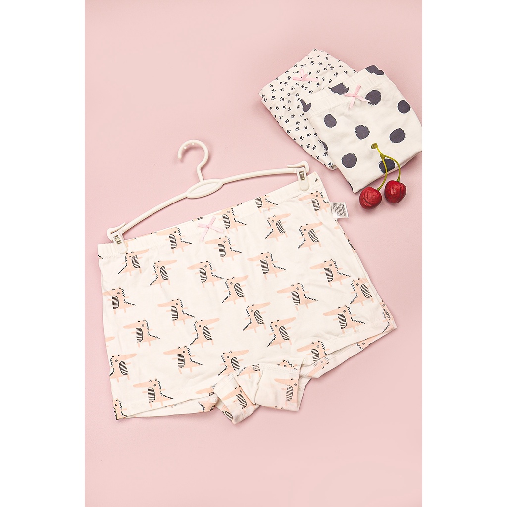 Quần Chip Bé Gái Set 3 Chiếc LUPERI LUQLG191 Chất Liệu Cotton mềm mại kháng khuẩn