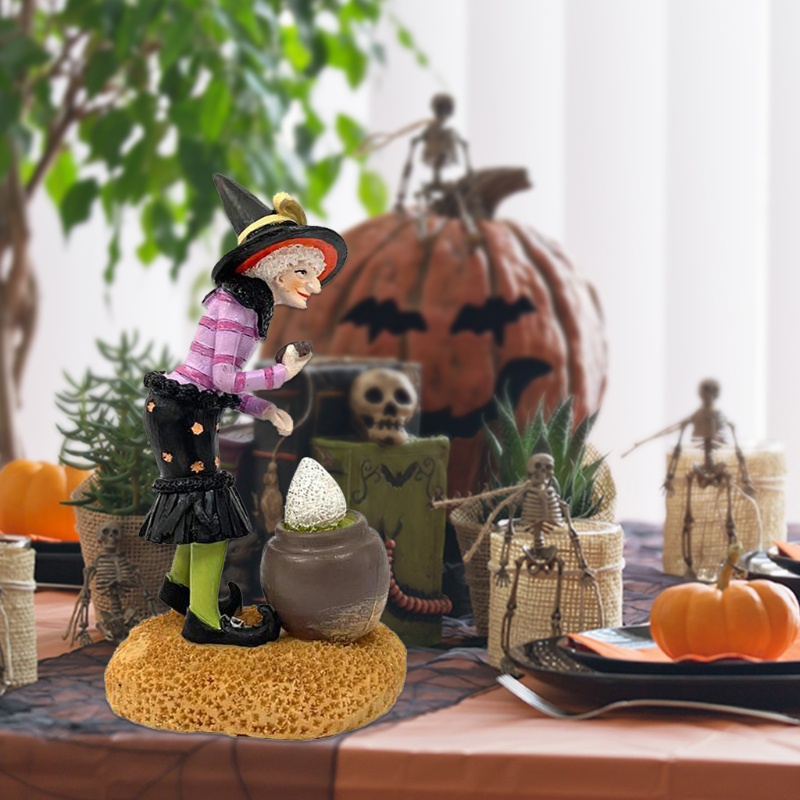 Phù Thủy Trang Trí Halloween Cho Nhà Búp Bê