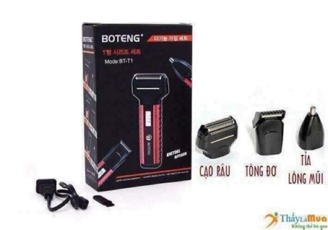 Máy cạo râu BOTENG BT-T1 3 CHỨC NĂNG 🌺🌺