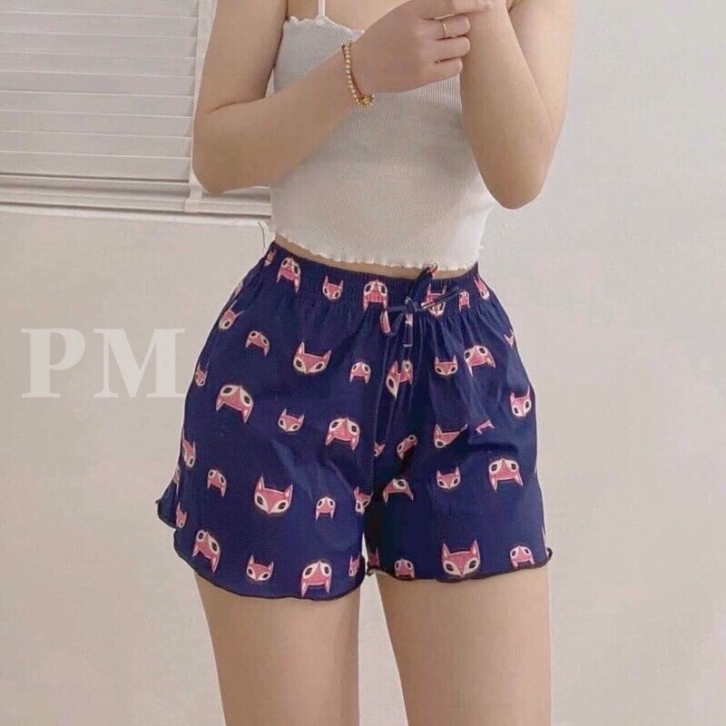 Quần đùi rua gấu họa tiết TT12