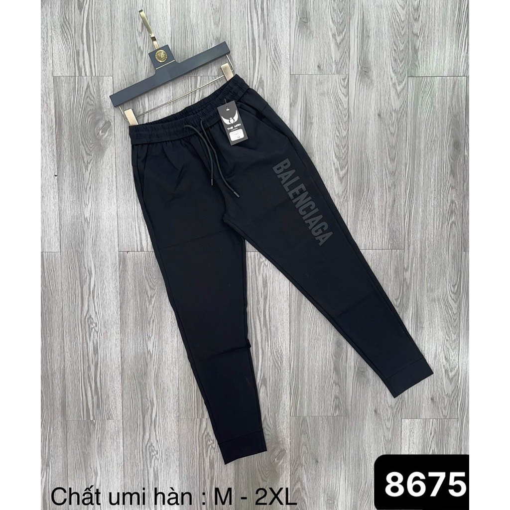 Quần dài nam jogger cao cấp chất umi hàn hàng may kĩ (ảnh thật)