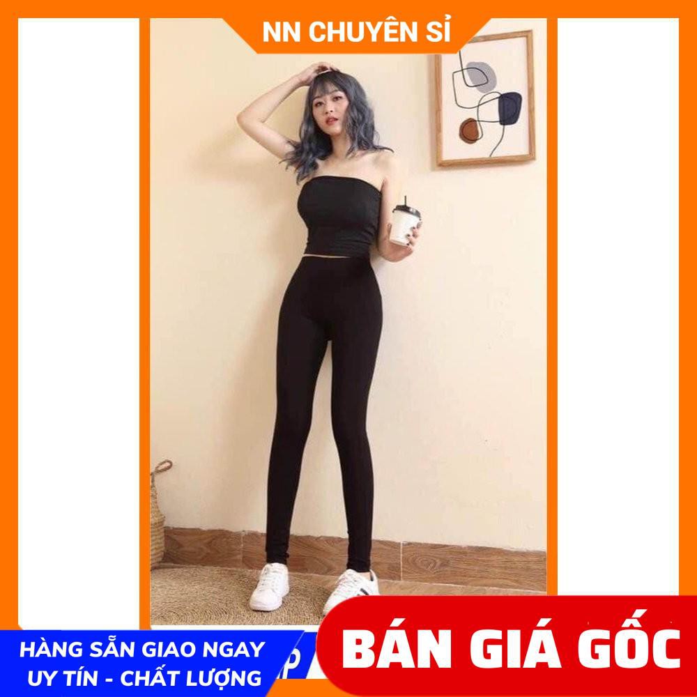 Quần body nữ có size đến 55kg ⚡Hàng đẹp⚡ Có kèm túi giấy ⚡Ảnh thật⚡ Quần legging thun co giãn TS374