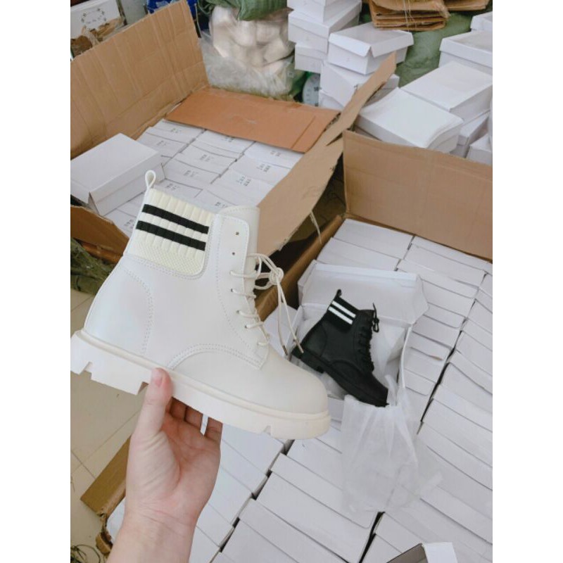 boots da cao cổ pha cổ len