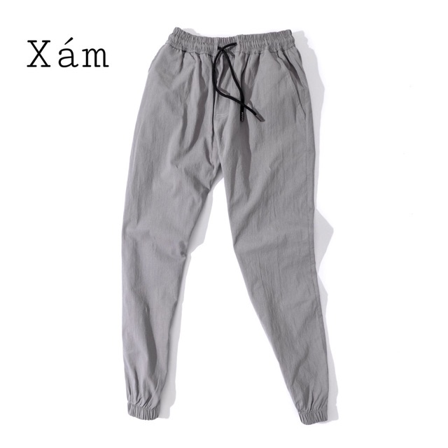 Quần Jogger Nam Đũi Tăm co giãn, chất dày dặn ko bai không xù dáng trẻ trung