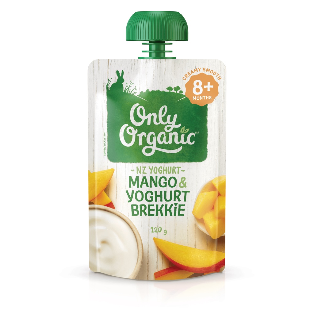 (8M+) Combo &quot;Tròn Vị&quot; 4 vị váng sữa, hoa quả nghiền hữu cơ Only Organic