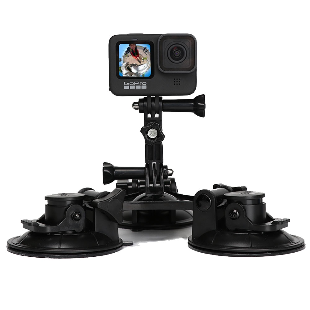 Đế Hút Chân Không Gắn Camera Hành Trình Gopro Hero 9 8 7 5 Đen Sjcam Sj7 Yi 4k H9 Go Pro 6