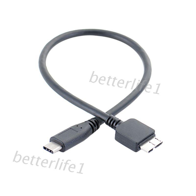 Dây cáp chuyển đổi Btm Usb 3.1 Type-C sang Usb 3.0 Micro B cho ổ cứng di động PC