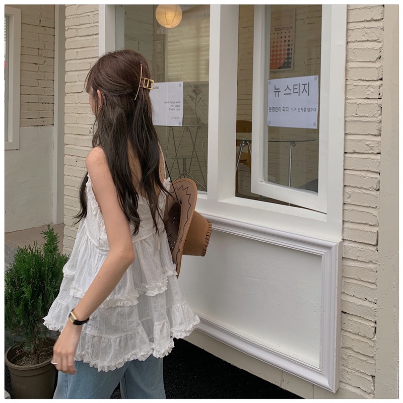 Áo Không Tay Thiết Kế Quyến Rũ Thời Trang Mùa Hè Theo Phong Cách Retro Cho Nữ