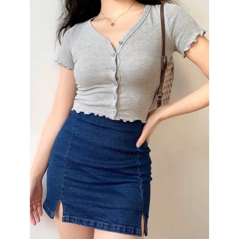 Chân váy Midi Denim Skirt | BigBuy360 - bigbuy360.vn