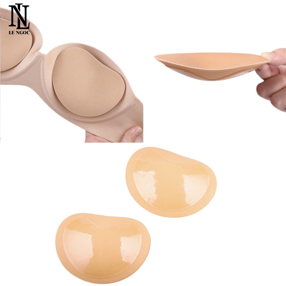 Miếng dán độn áo lót,áo bơi nâng ngực, mút độn tim dày 2cm siêu nâng tăng vòng 1 Lê Ngọc 005