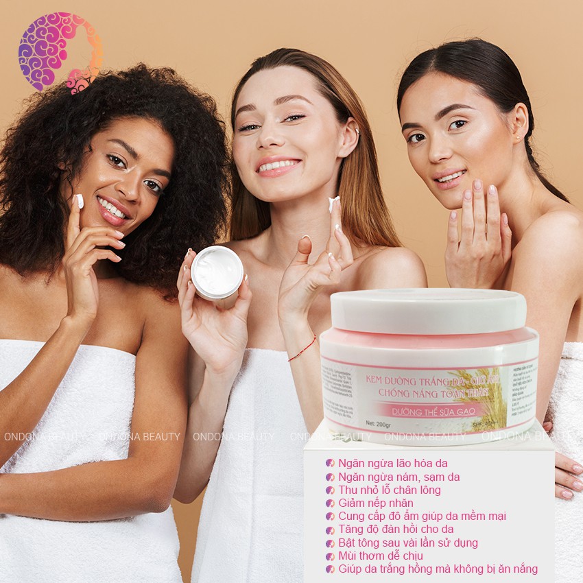 [SỮA GẠO] KEM DƯỠNG TRẮNG DA TINH CHẤT GẠO SỮA Happycos - Ondona Beauty | BigBuy360 - bigbuy360.vn