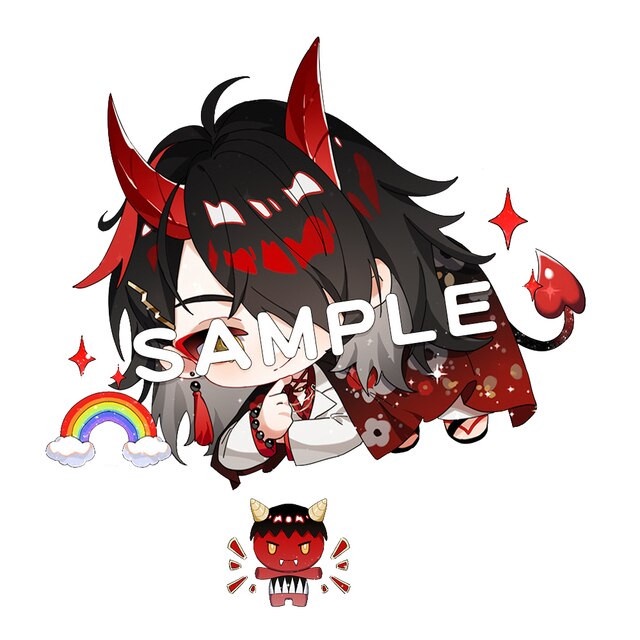 ( TREO THẢ ) Móc khóa in hình LUXIEM VTUBER anime chibi mica trong acrylic