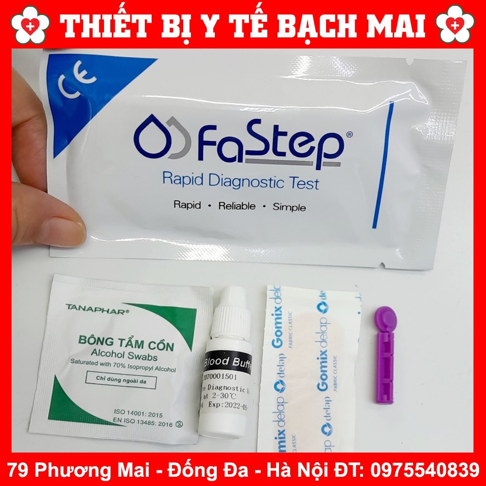 TBYT999 Que Thử Test Thử Nhanh HIV Tại Nhà FASTEP Mỹ STRIP HIV RAPID TEST xác thực 99,99% - Kèm Clip hướng dẫn NEW