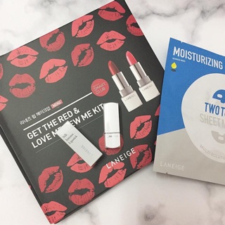 Set 2 son laneige và mặt nạ dưỡng ẩm laneige