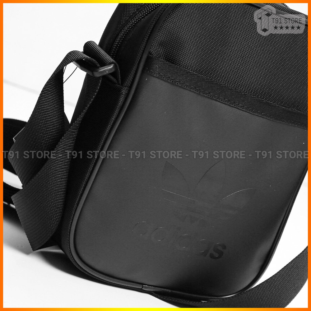Túi đeo chéo logo 3 cánh đen chìm -Túi đeo vai, đeo hông VNXK đầy đủ tem, mác - Phong cách thời trang cho nam/nữ [TDC02]