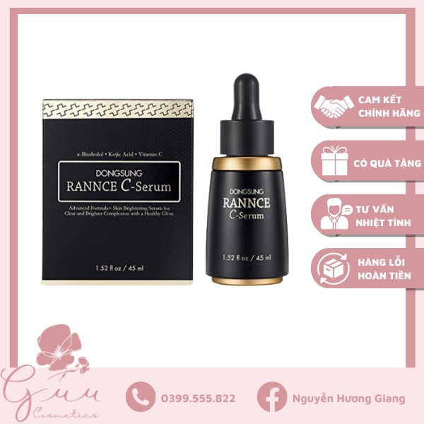 Tinh chất mờ nám, trắng da Dongsung Rannce Serum 45ml - Guu