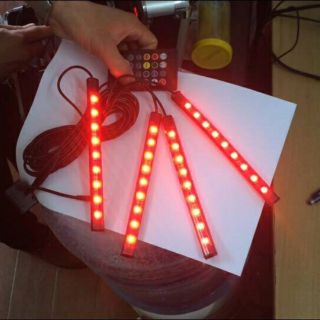 Đèn Led chiếu gầm nội thất xe hơi bảng điều khiển 7 màu