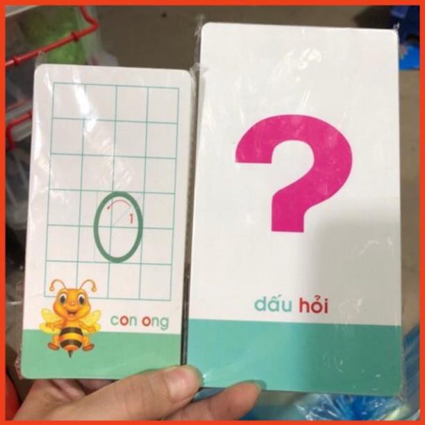 Bộ Thẻ chữ cái và số to và nhỡ