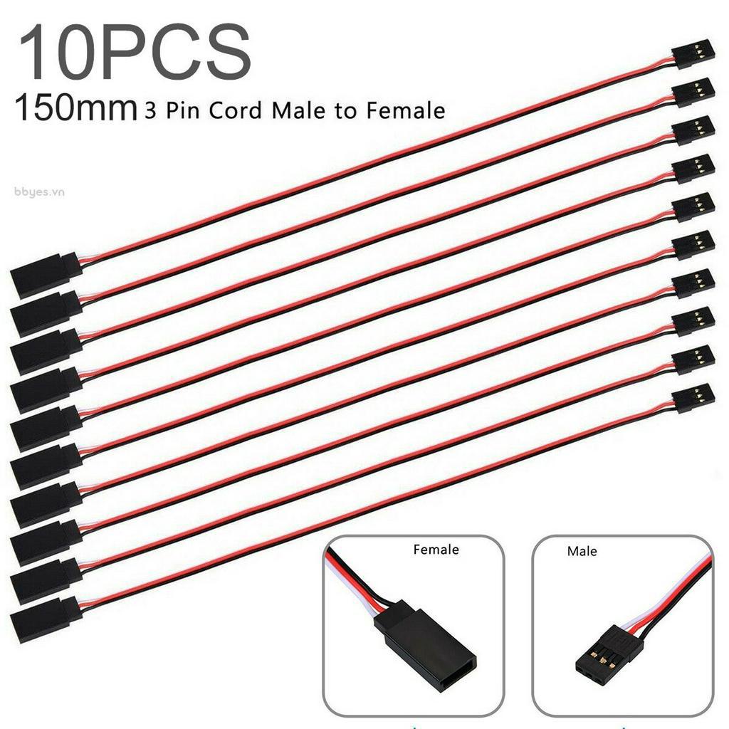 10PCS Dây mở rộng Servo 3 chân Nam sang Nữ