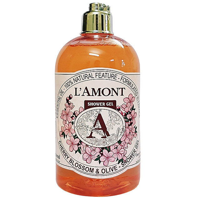 Sữa Tắm L'amont En Provence Cherry Blossom Shower Gel Hương Hoa Anh Đào Chai 500ml