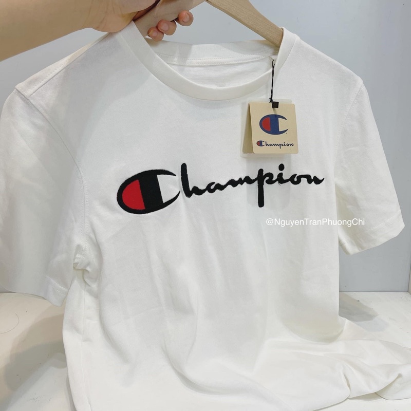 Áo thun Champion ảnh thật shop chụ chất cotton