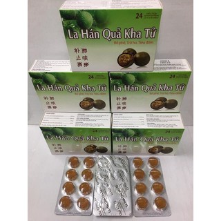 La Hán Quả Kha Tử bổ phế ,trừ ho, tiêu đờm hộp 24viên