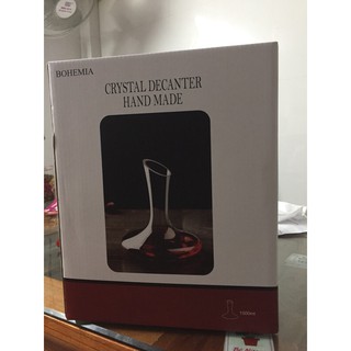 Bình thở rượu vang decanter miệng vát