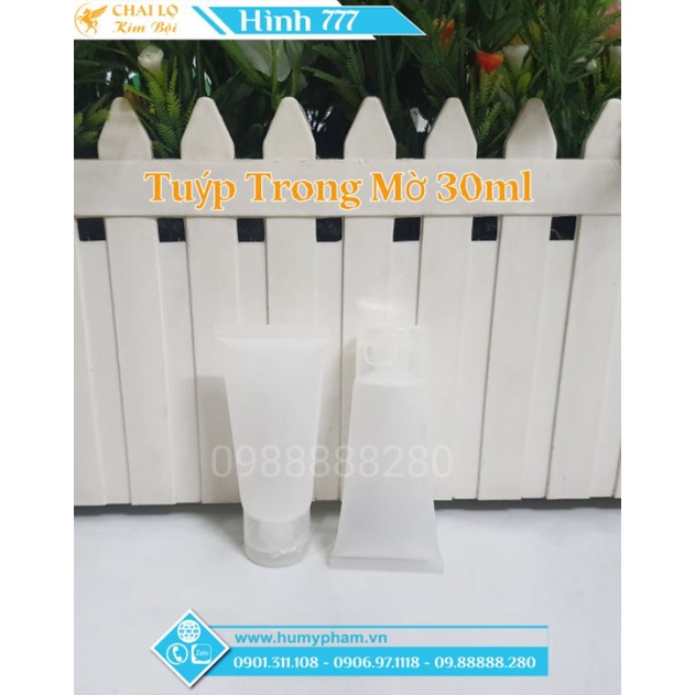Tuýp Nhựa Chiết Mỹ Phẩm Trong Mờ 30ml