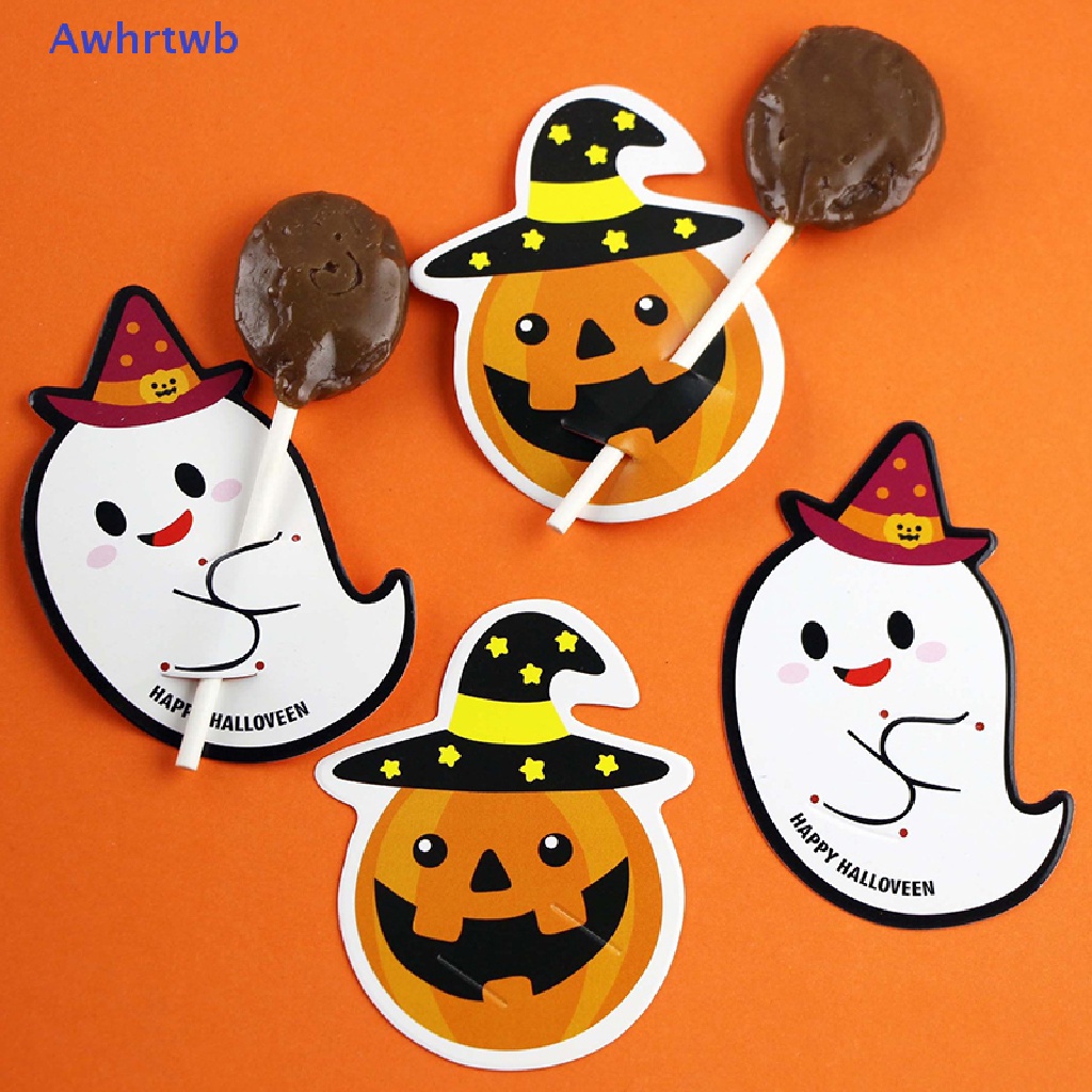 Set 50 Túi Đựng Kẹo / Bánh Quy Trang Trí Halloween / Giáng Sinh DIY Mới