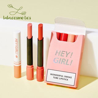 Set Son Bao Thuốc Heng Fang Hey Girl Wonderful Smoke Tube Lipstick