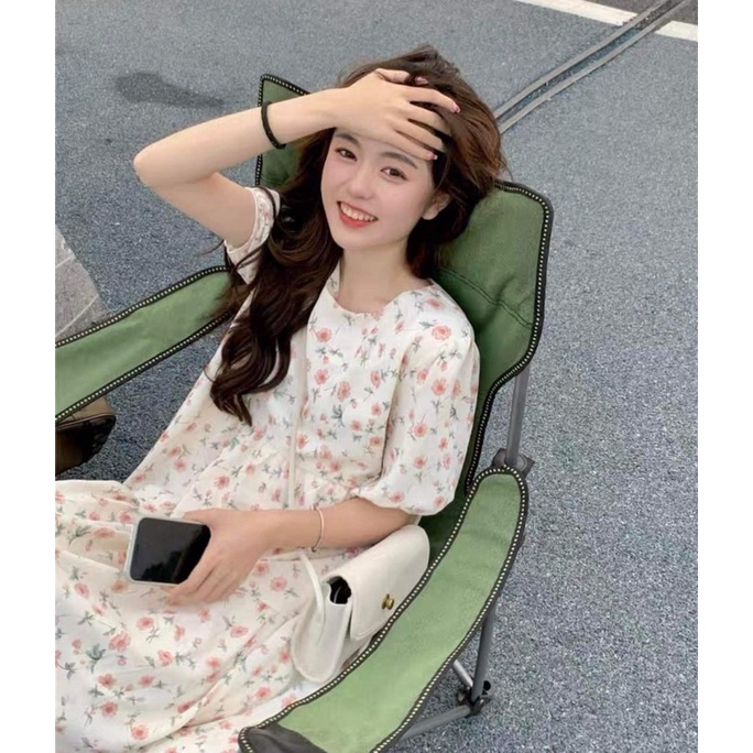 Váy hoa nhí 🌸 Đầm dài maxi tay lỡ hoạ tiết hoa nhỏ phong cách Hàn Quốc dành cho nữ PHULA | BigBuy360 - bigbuy360.vn