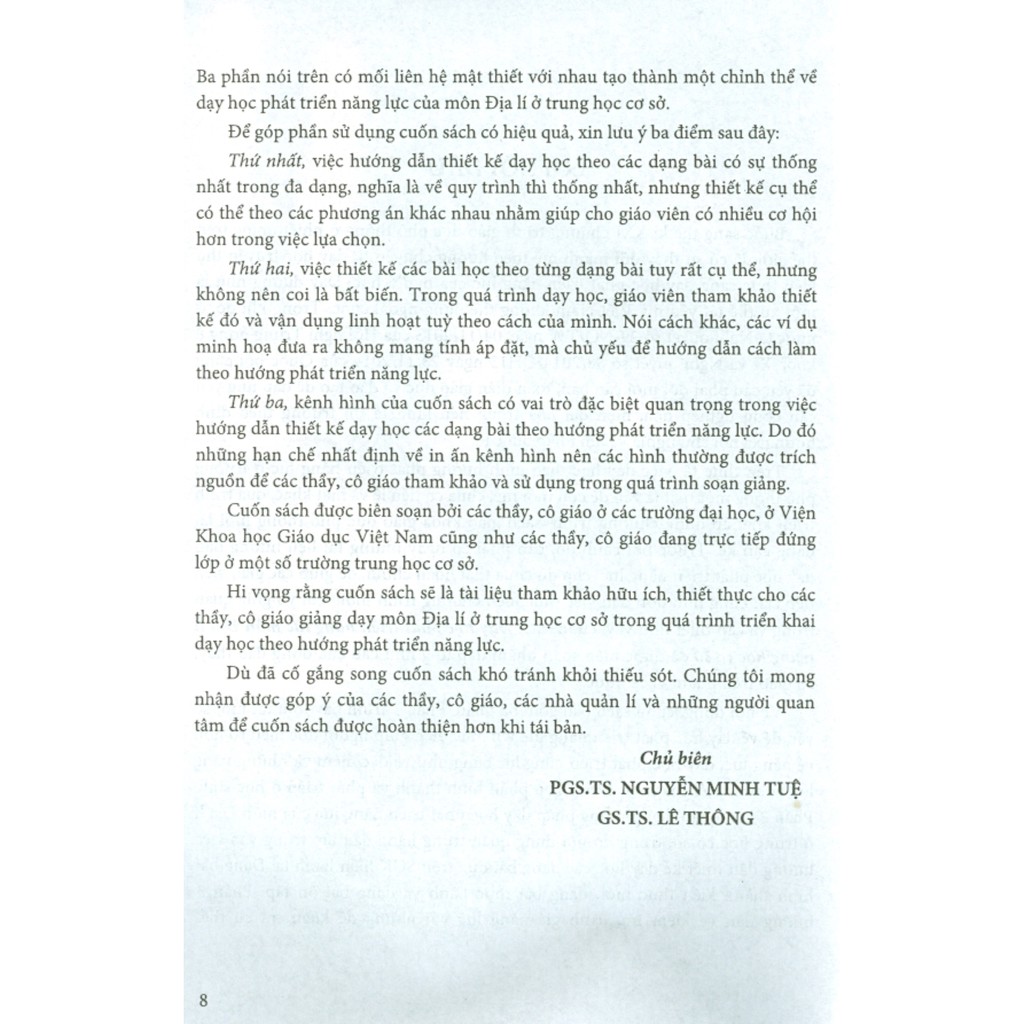 Sách - Dạy Học Phát Triển Năng Lực Môn Địa Lí Trung Học Cơ Sở