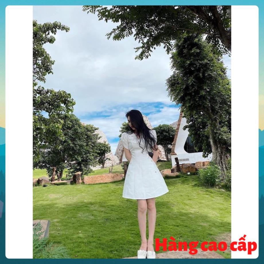 (Hàng cao cấp) Đầm dạo phố dáng xòe cổ V - Bee Dress | BigBuy360 - bigbuy360.vn