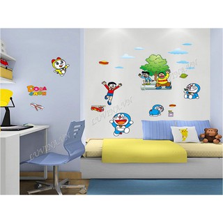 Decal dán tường LUVINA trang trí phòng khách, phòng ngủ, phòng ăn - Doremon