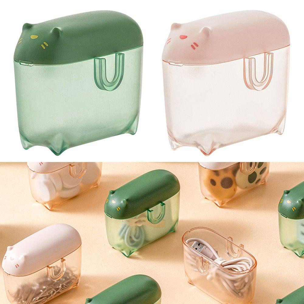 Set 2 Hộp Đựng Dây Cáp Dữ Liệu Để Bàn Tiện Dụng|Dụng Cụ Quấn Dây Cáp Gọn Gàng Tiện Dụng