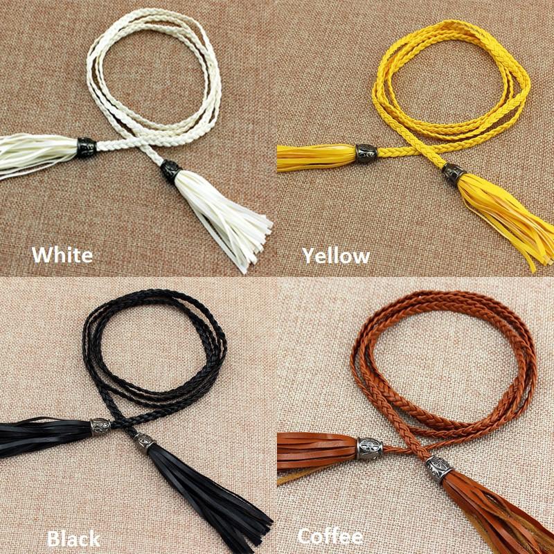 Thắt lưng kiểu dây bện bằng PU cho nữ