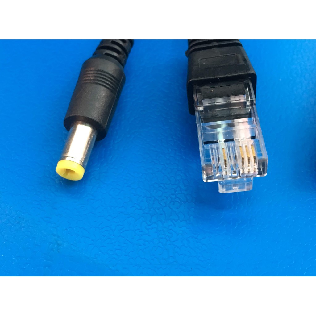 Cáp chia nguồn 12v, 24v, 48v cho camera POE RJ45 to đầu đực hàng chính hãng