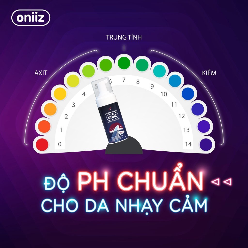 Dung dịch vệ sinh nam giới tạo bọt oniiz hương nước hoa unisex Amorous 100ml