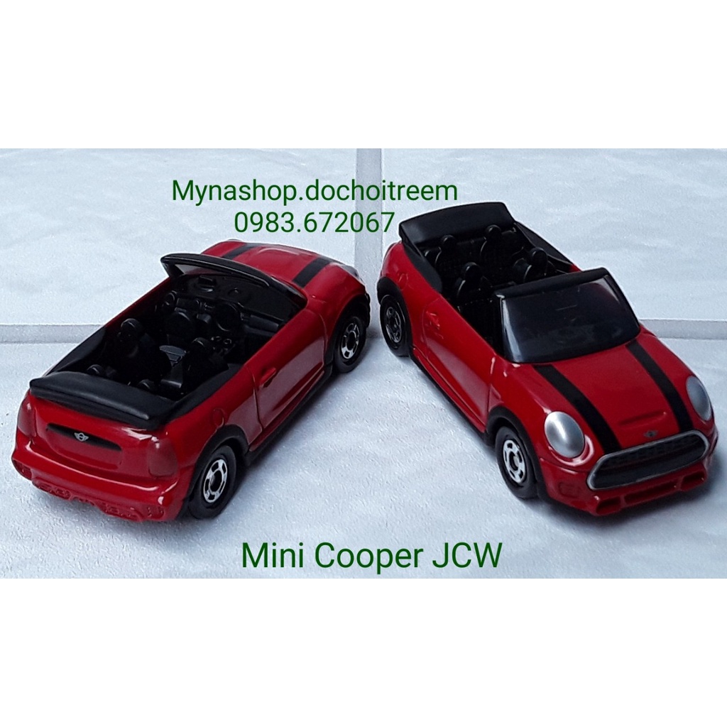 Xe mô hình tĩnh tomica không hộp - Mini Cooper JCW - xe mui trần