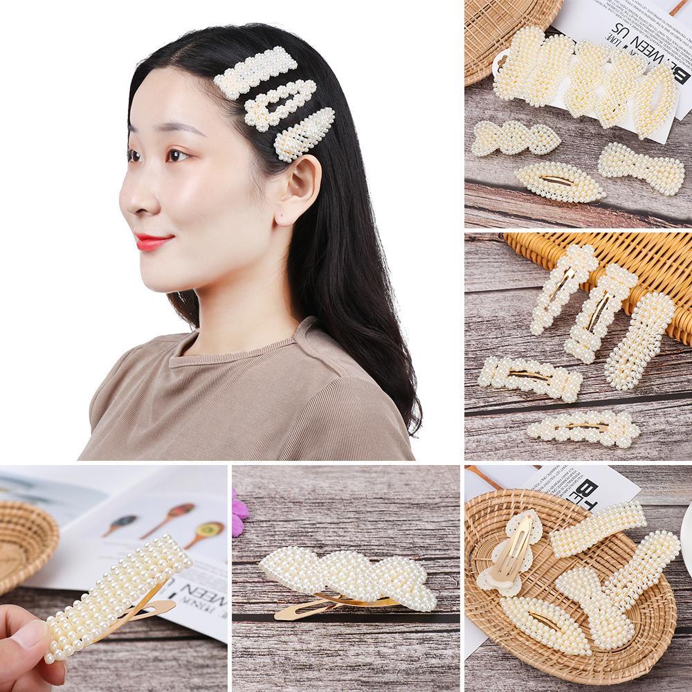 ROWANS Set 5 Kẹp Tóc Hình Nơ Xinh Xắn Dành Cho Nữ