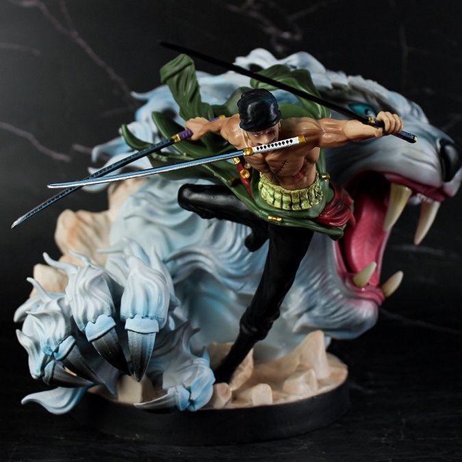 Mô Hình One Piece - Mô Hình Figure Zoro GK Resin Hổ Trắng