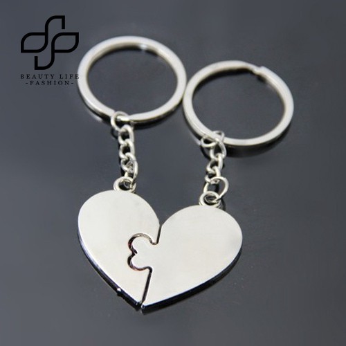 [NA]Set 2 móc khóa đôi ghép hình trái tim tình yêu thời trang - taphoamena
