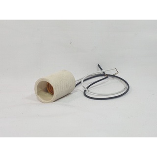 Đuôi đèn sứ E14 đui sứ có dây - Điện nước gia dụng Hoàng Kim