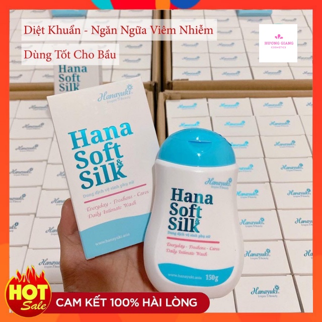 Dung Dịch Vệ Sinh Phụ Nữ Hana Soft Silk hàng chuẩn Công ty 150g