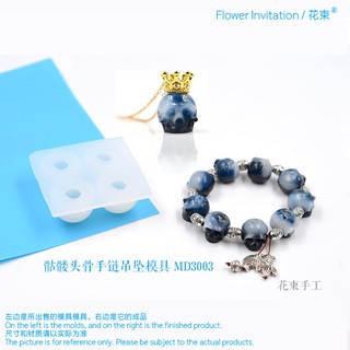 Khuôn silicon làm resin hình đầu lâu